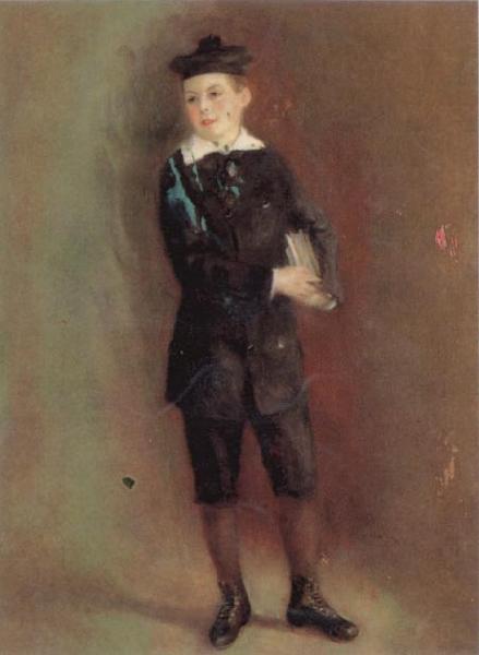 Pierre Renoir The Schoolboy(Andre Berard) France oil painting art
